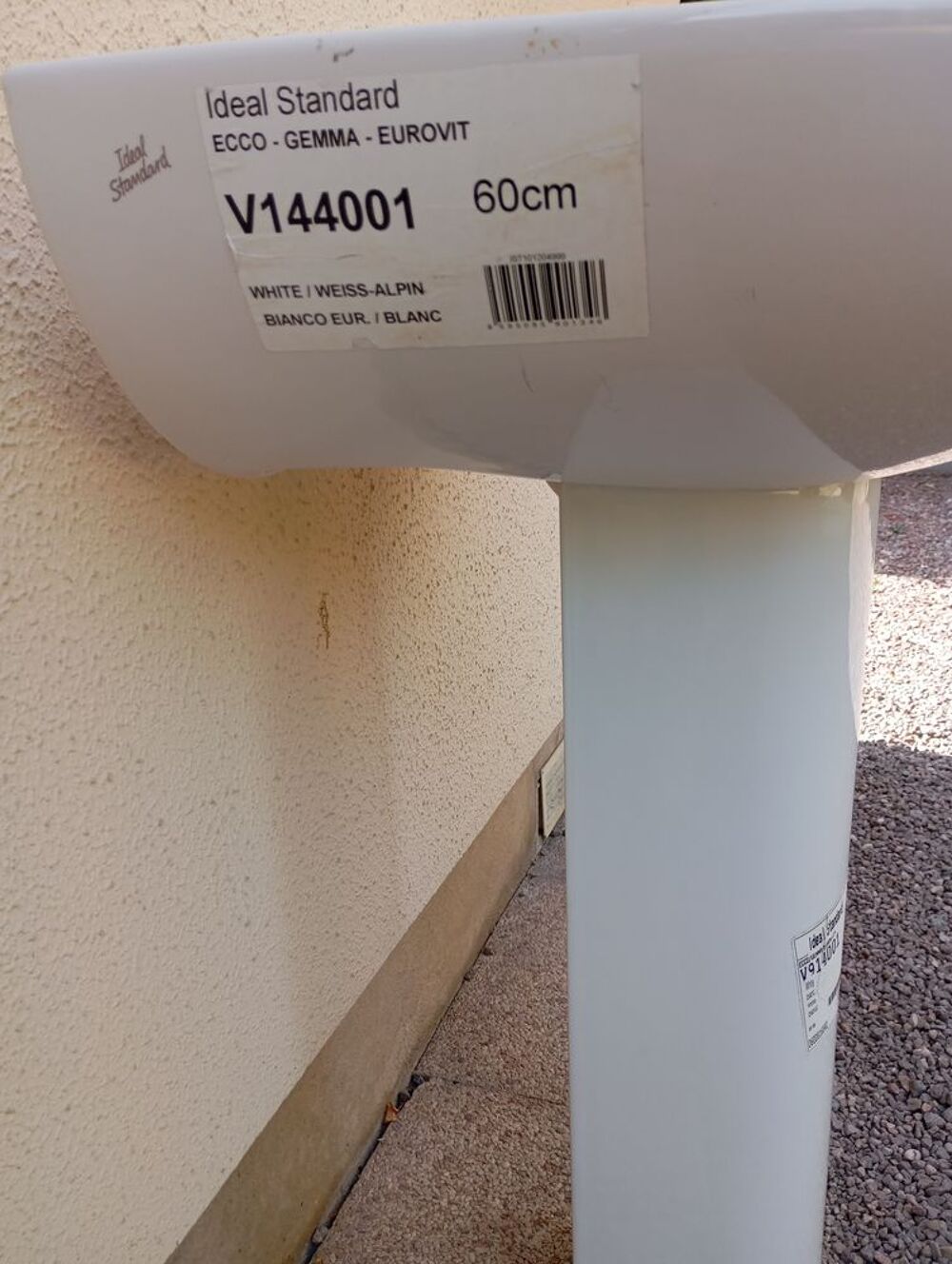 lavabo 60 cms blanc avec sa colonne - Id&eacute;al Standard Meubles