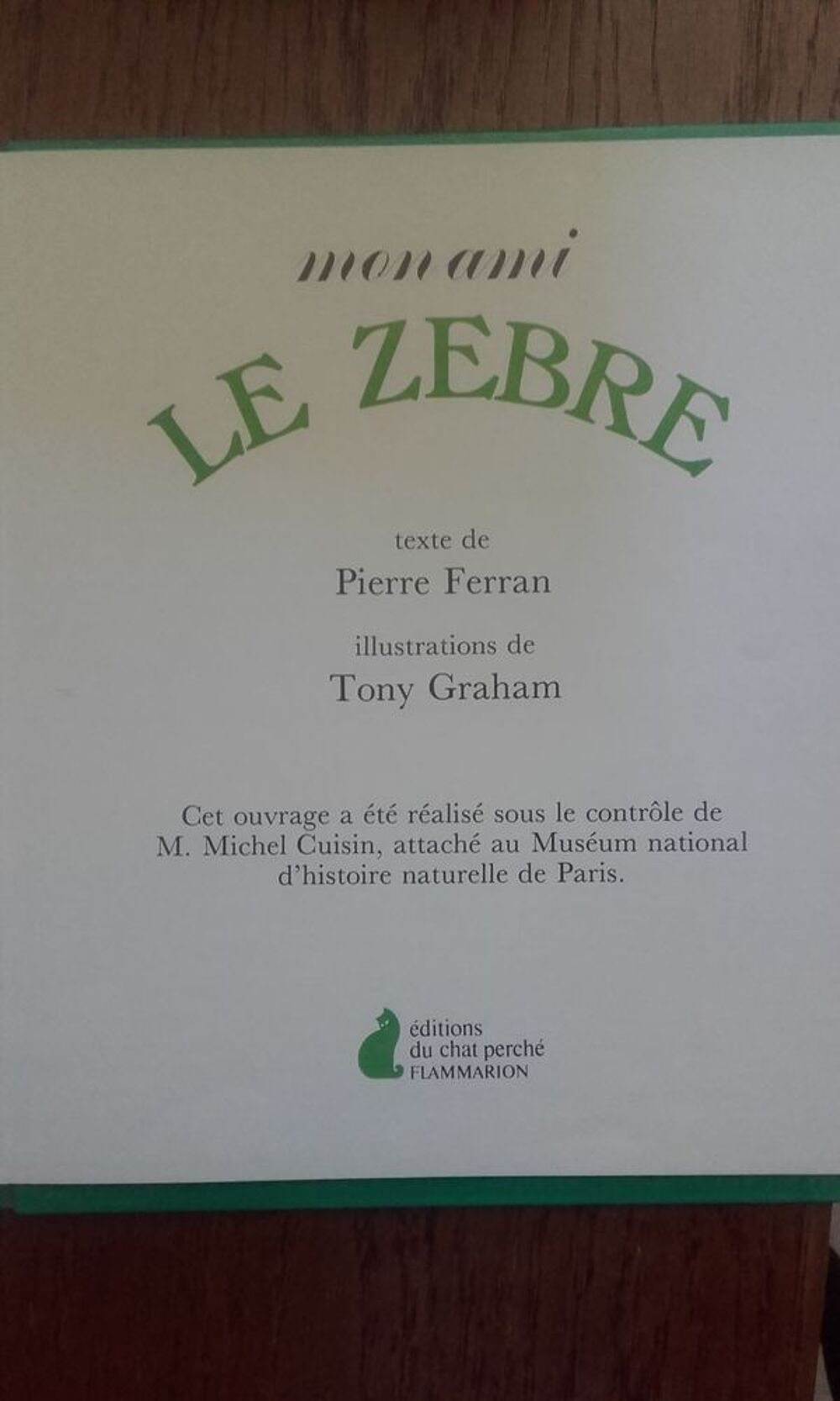 livre pour enfants
Mon ami le z&egrave;bre Livres et BD