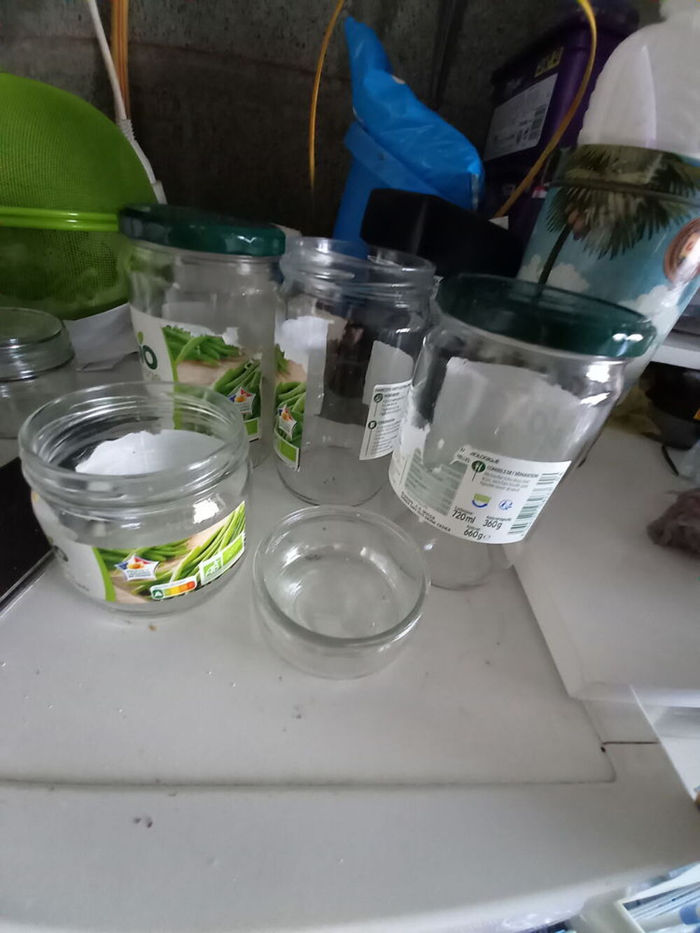 lot de pots en verre plusieurs dimensions Cuisine