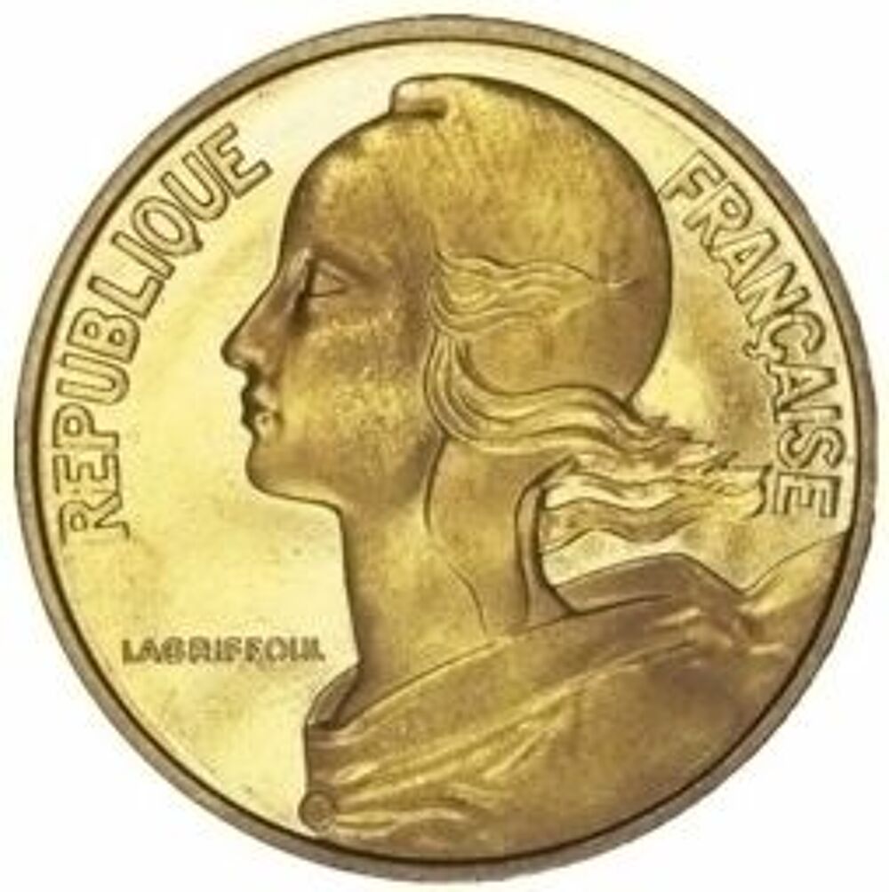 Pi&egrave;ce 20 Cents 1963 4 grammes Bronze Cuivre 92% Aluminium 6% 
