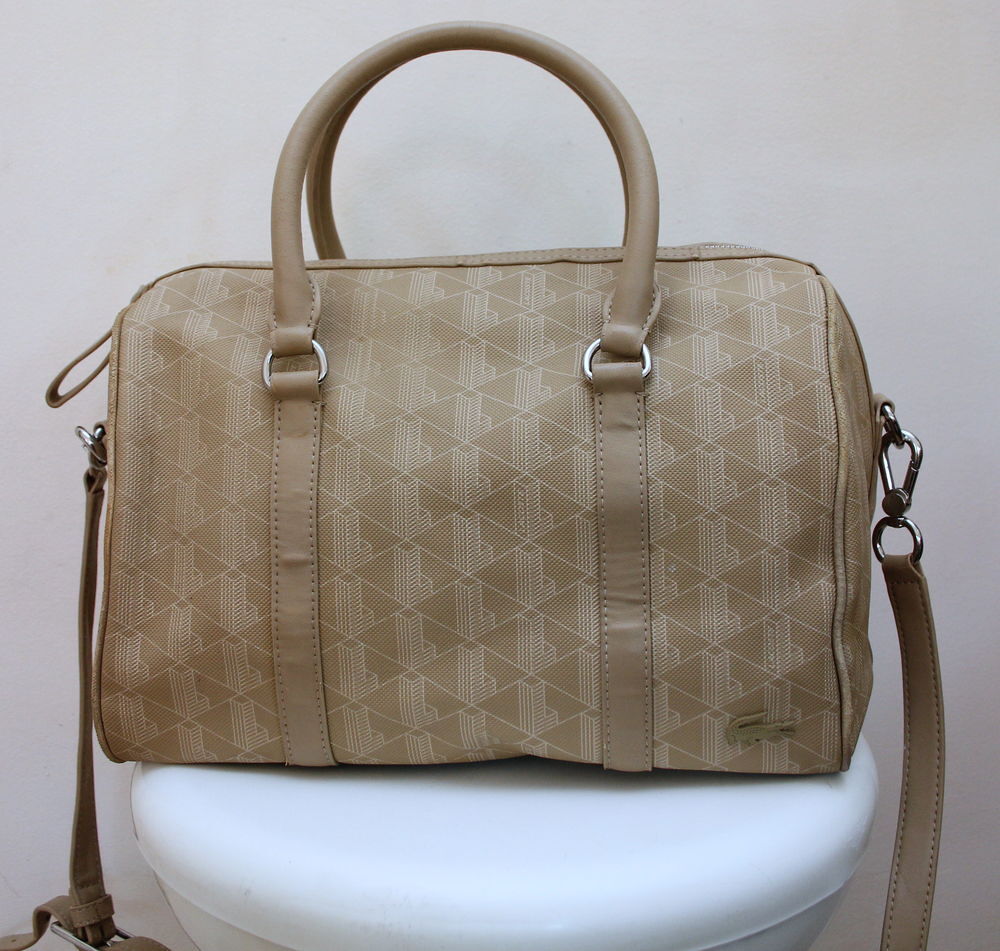 Sac beige Boston LACOSTE Maroquinerie