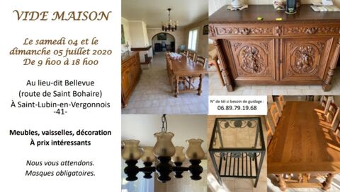 VIDE MAISON a St Lubin 41 ce week-end  1 Saint-Lubin-en-Vergonnois (41)