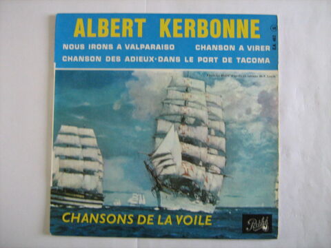 ALBERT KERBONNE CHANSONS DE LA VOILE sur disque PATHE MARCON 20 Brest (29)