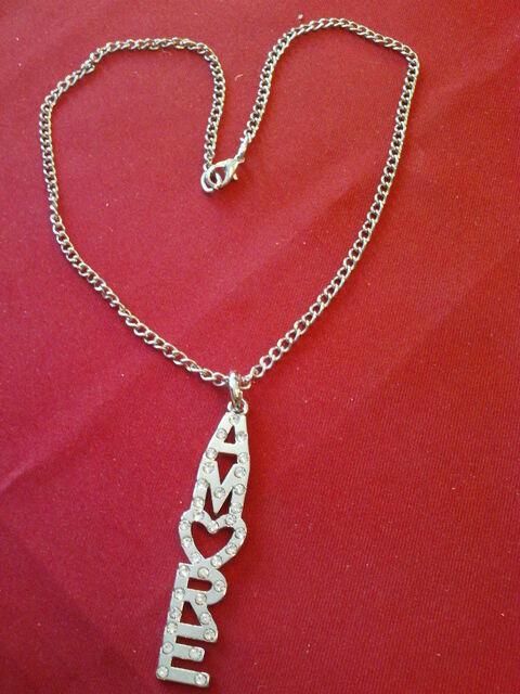 Chaine plus pendentif Amour c?ur stress N 601 10 Beaune (21)