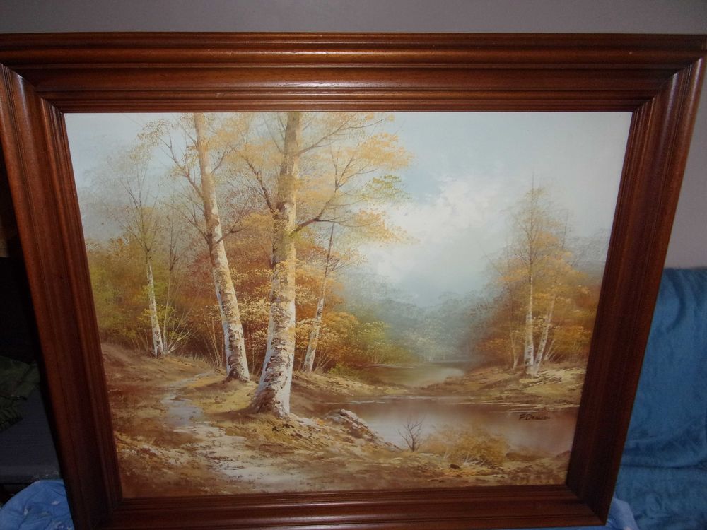 Tableau Huile sur Toile sign&eacute;e F .DRESSEN Décoration