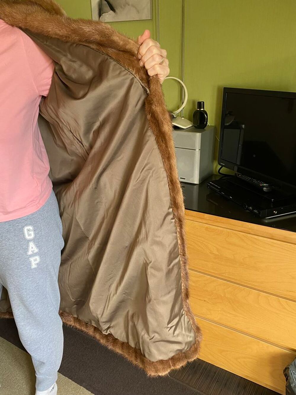 Manteau long en vison Vêtements