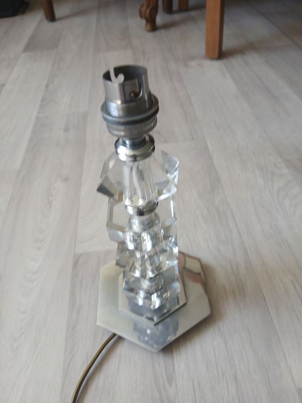 Lampe vintage en verre Décoration