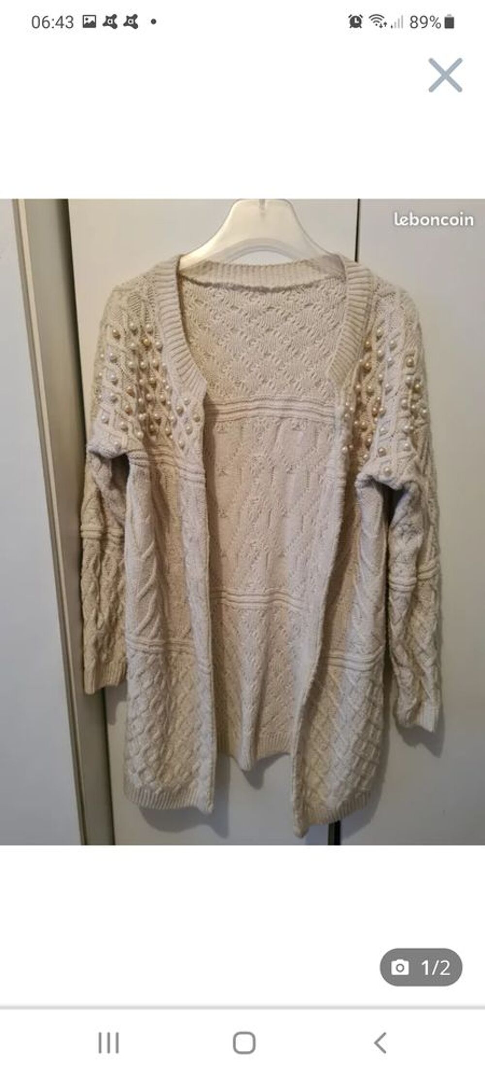 Cardigan femme avec perle Vêtements