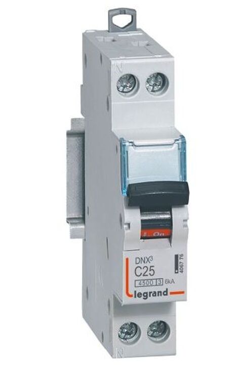Disjoncteur Phase+Neutre DNX³ C25 - 230V~ 25A 20 Beauchamp (95)
