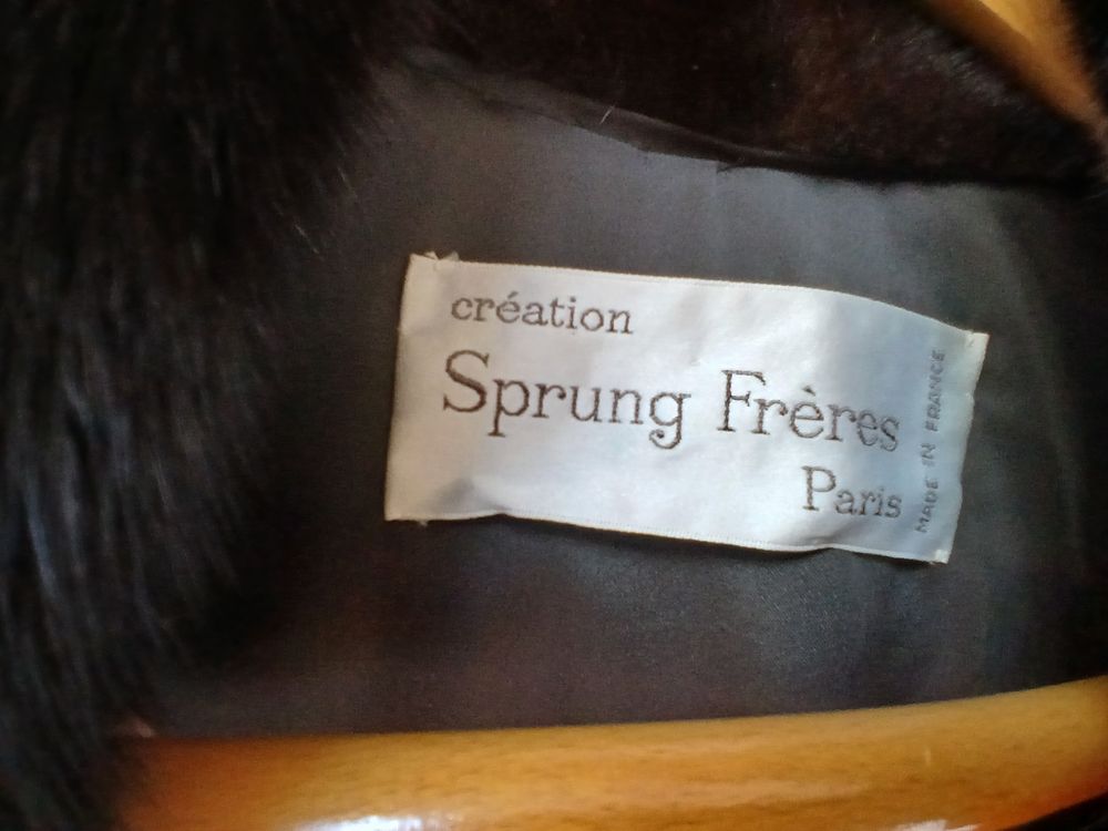 Magnifique Manteau vison Sprung Fr&egrave;res Paris Vêtements