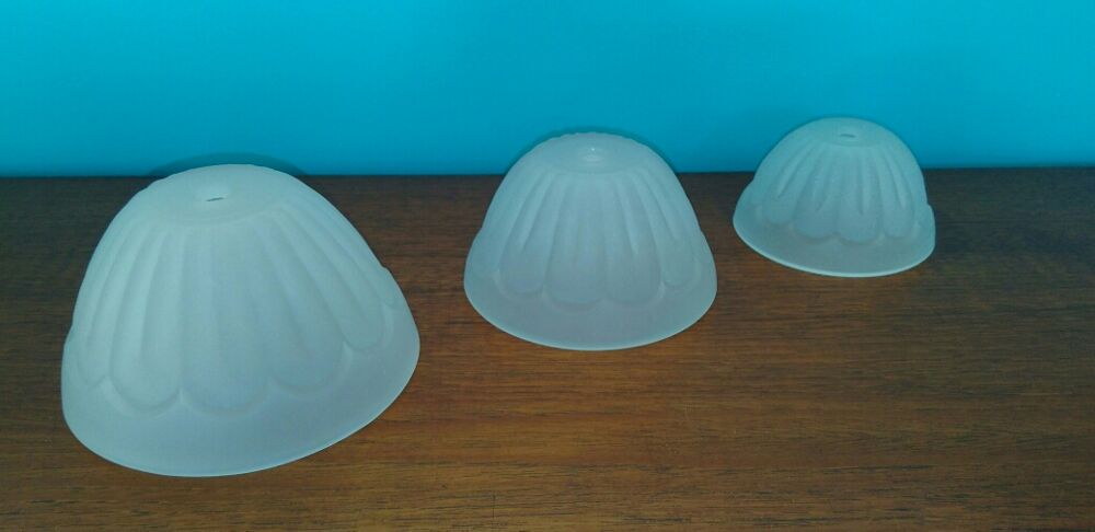 3 Globes verre pour luminaires Décoration