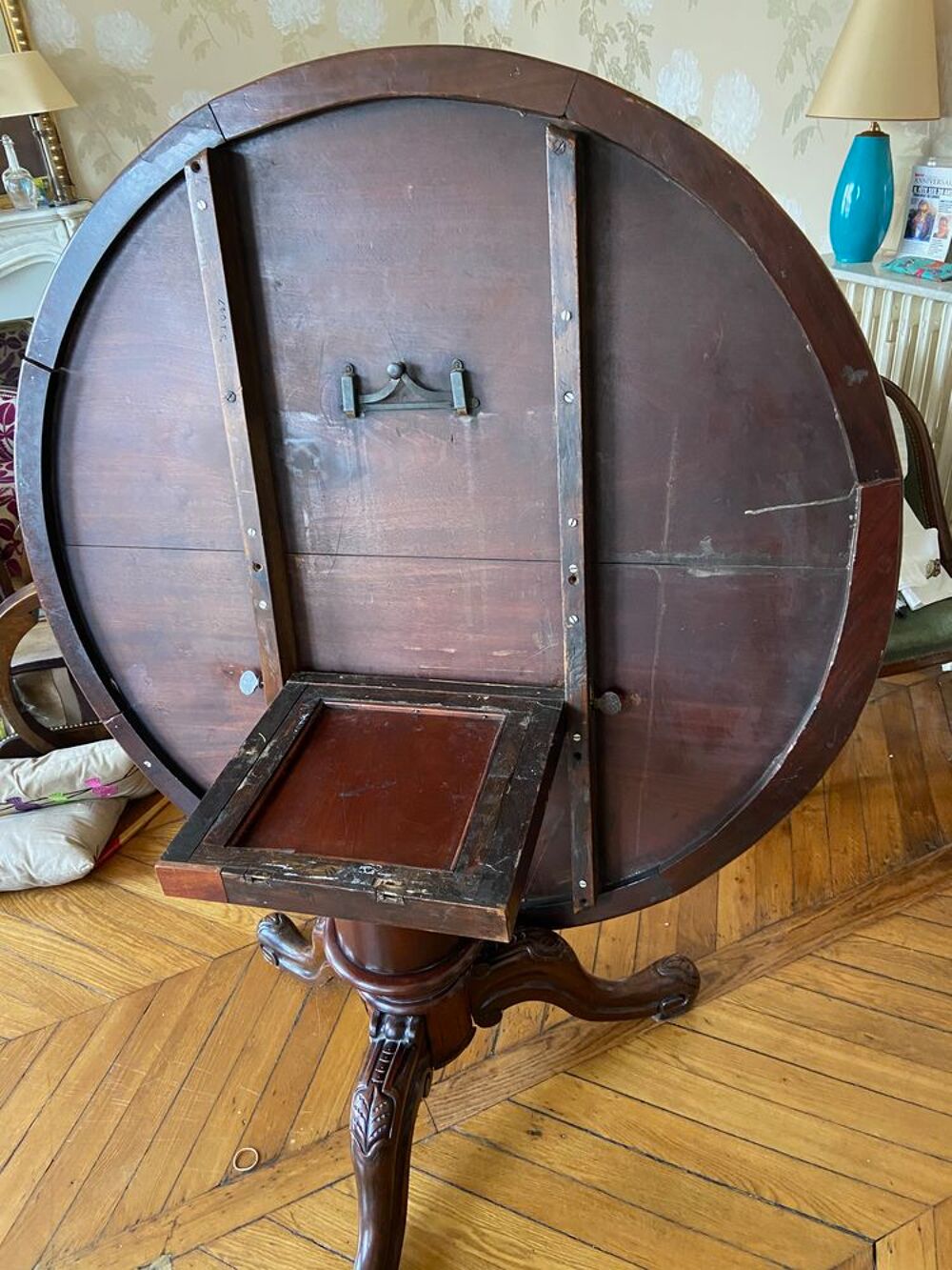 table ronde de salle &agrave; manger acajou Meubles