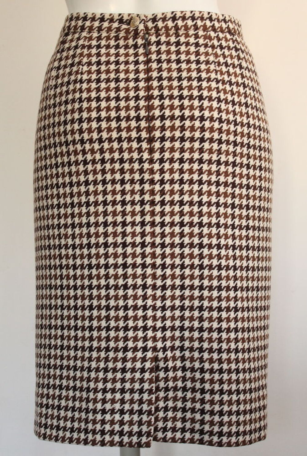 Jupe pied de coq CELINE T.44 Fr
laine marron et blanc Vêtements