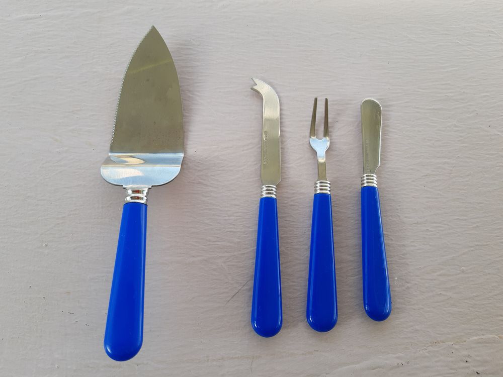 Porte-Couverts &amp; Lot Couverts Bleus. Cuisine
