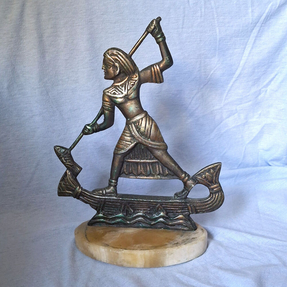 Statuette p&ecirc;cheur, scribe d'&Eacute;gypte Décoration