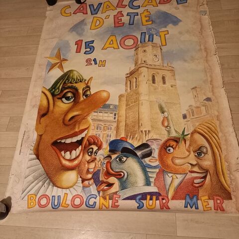 Affiche Boulogne sur mer , calvacade1989 40 Saumur (49)