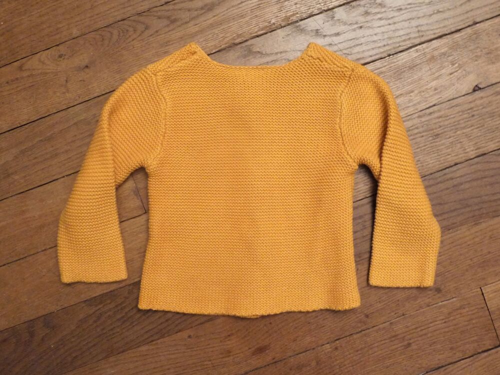 Gilet en Coton Jaune Moutarde- Taille 24 mois= 83cm- Kiabi Vêtements enfants