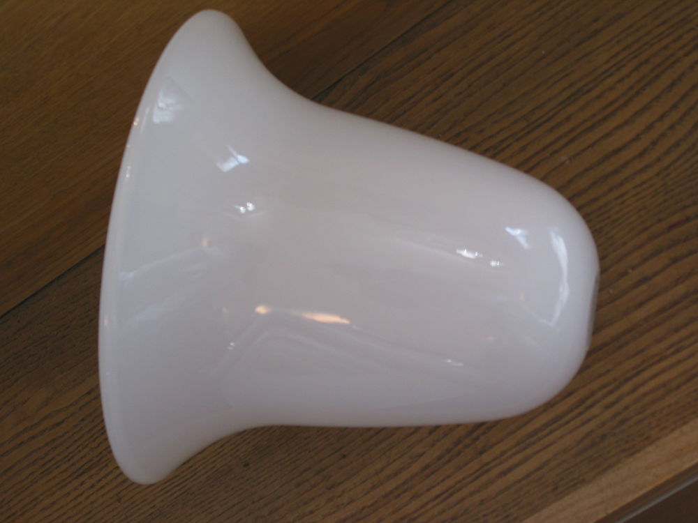 Abat jour triplex en opaline lampe lustre luminaire 25 CM X Décoration
