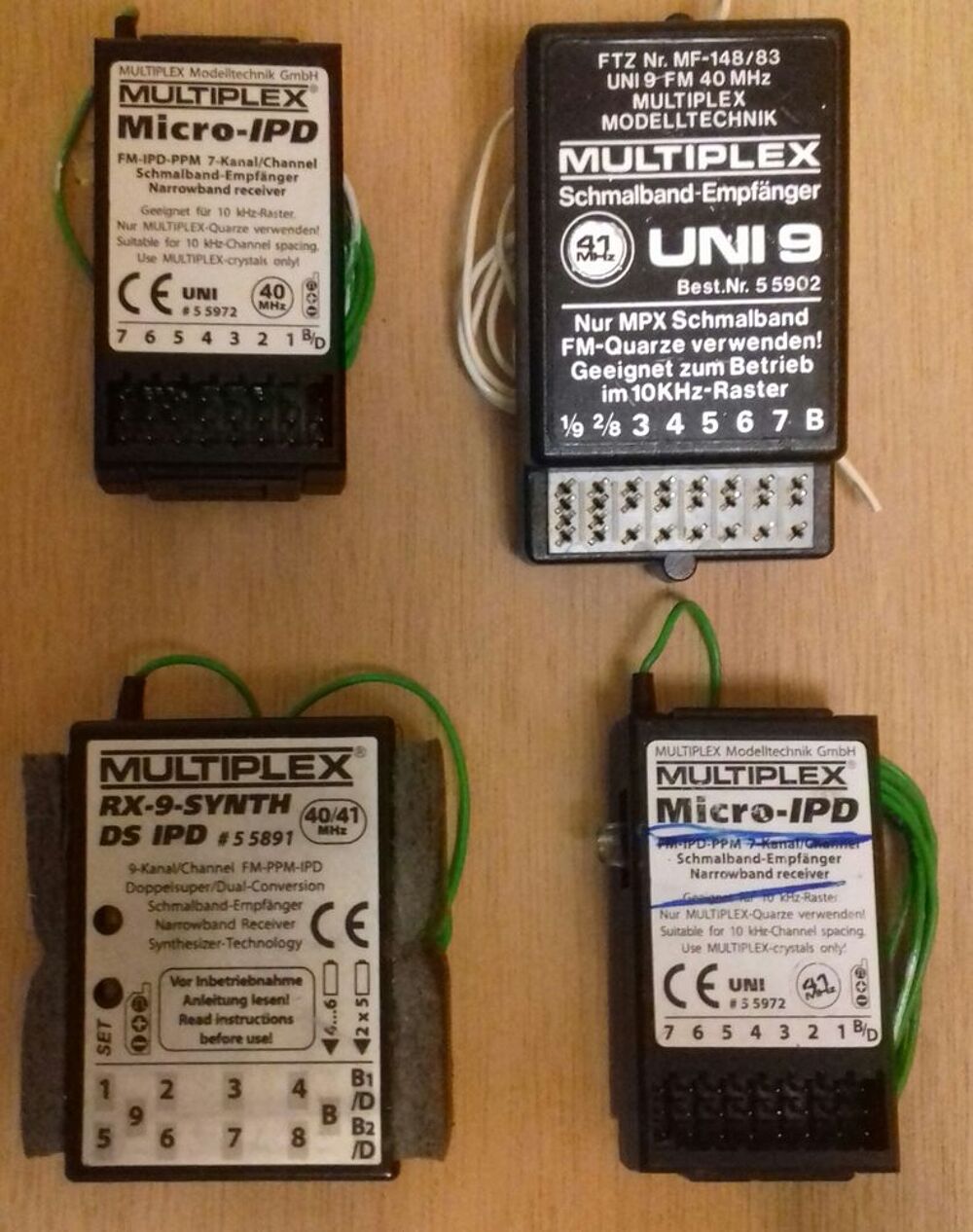 R&eacute;cepteurs d'a&eacute;romod&eacute;lisme en 41 MHz Jeux / jouets
