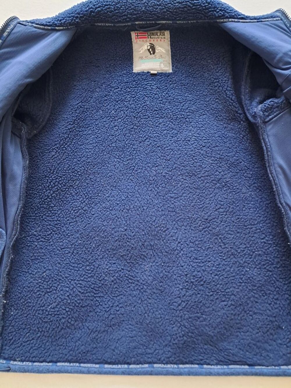 Veste polaire unisexe bleue doubl&eacute;e. Himalaya Mountains. T L Vêtements