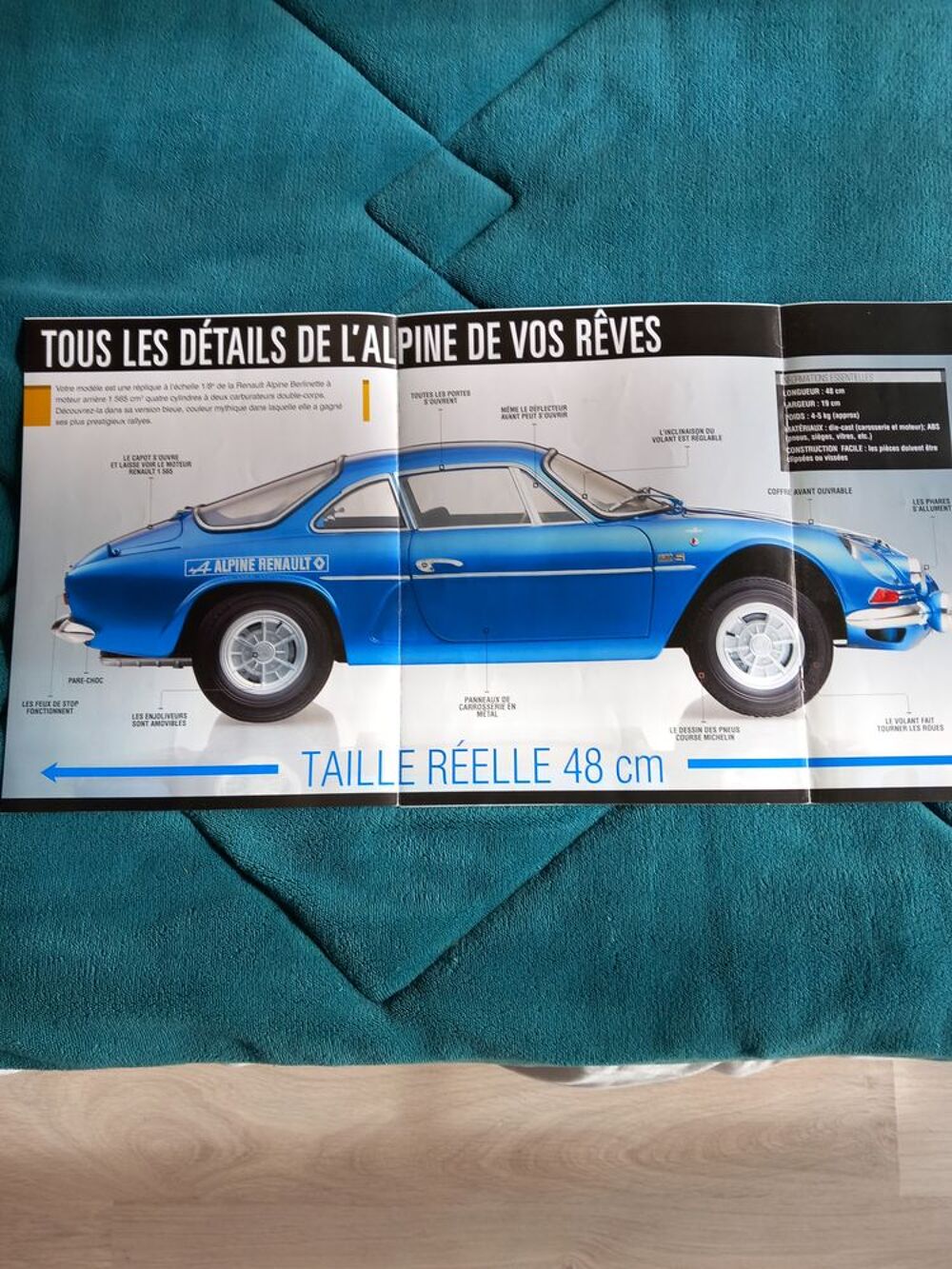 MAQUETTE DE VOITURE A MONTER,TOUT M&Eacute;TAL,ALPINE RENAULT A110 