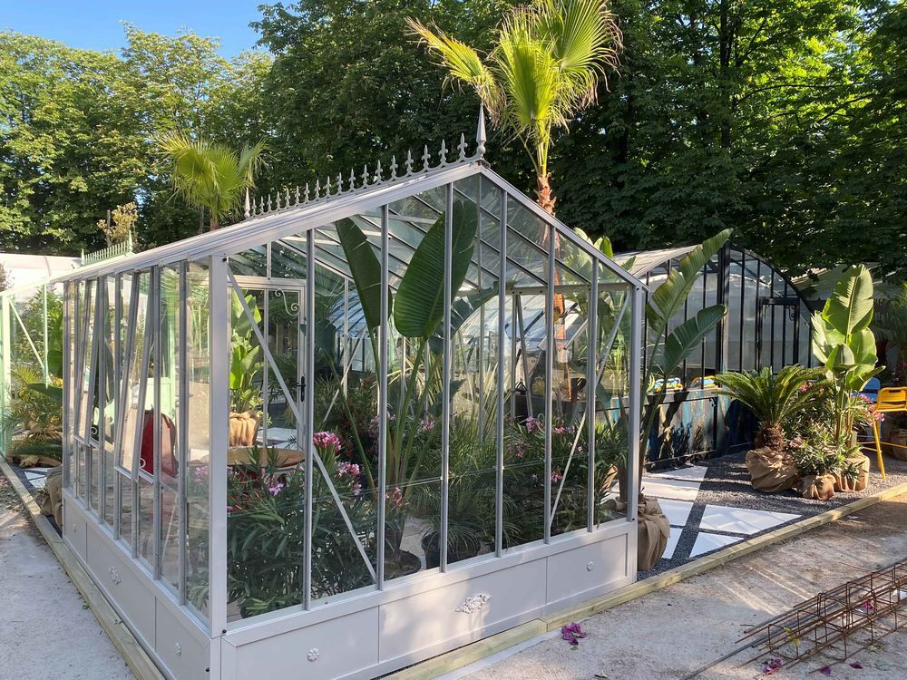 Ce mod&egrave;le de serre est visible au show-room de Balbigny Jardin