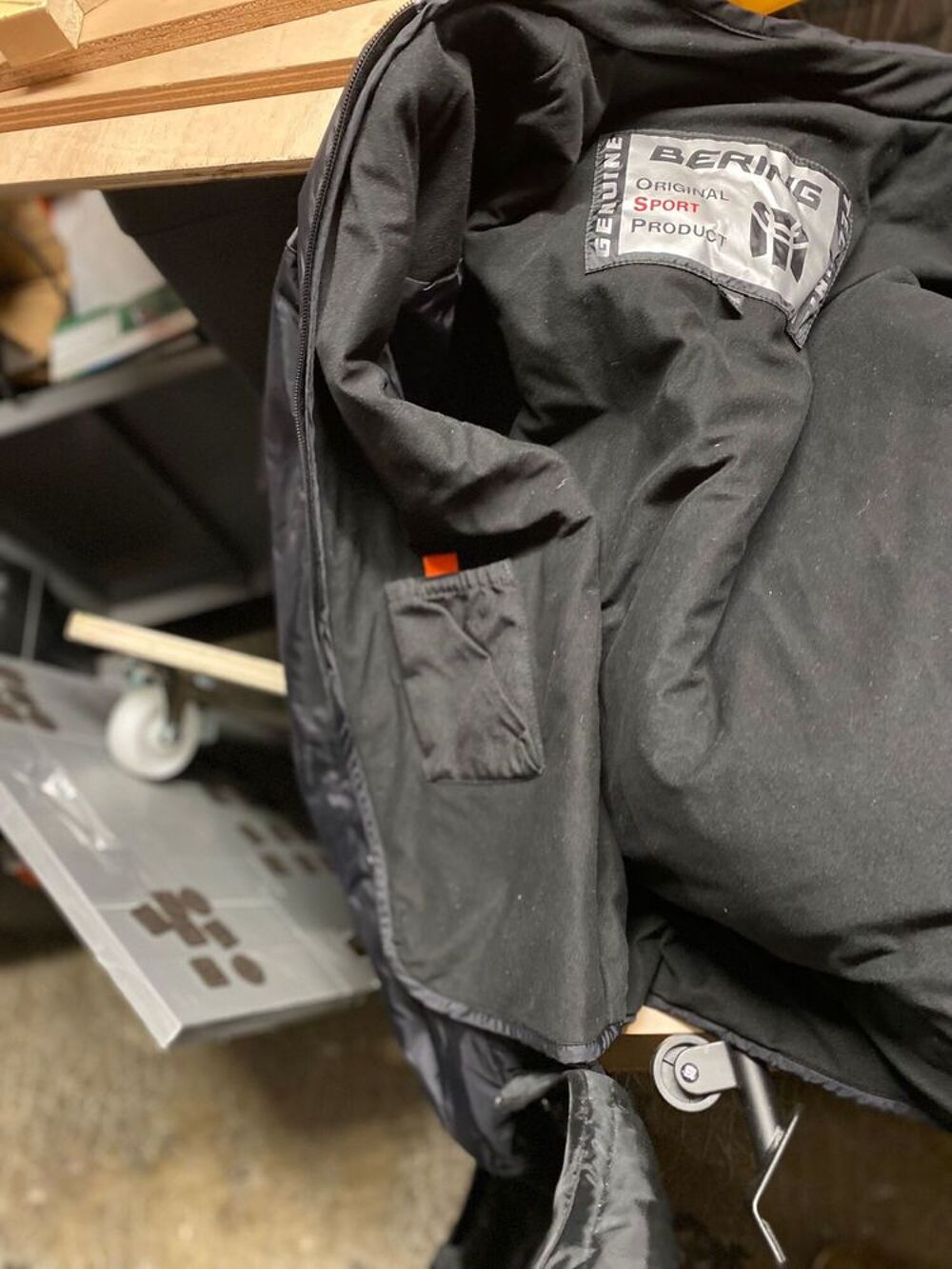Veste/ Blouson moto noire Bering Vêtements