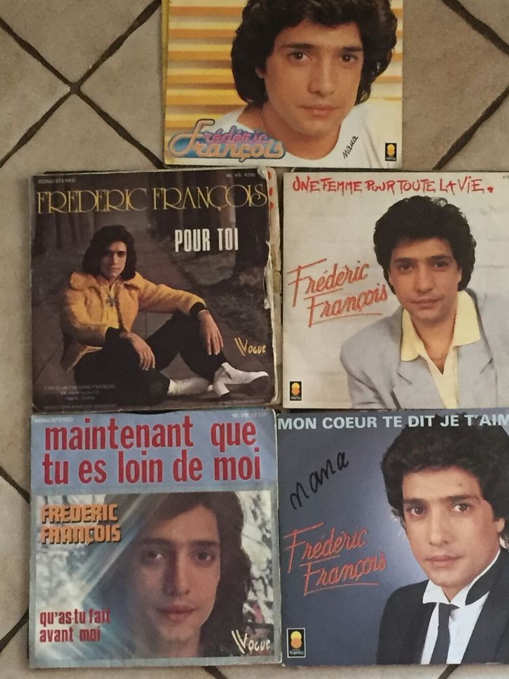 lot de 5 vyniles de Fr&eacute;d&eacute;ric Fran&ccedil;ois CD et vinyles