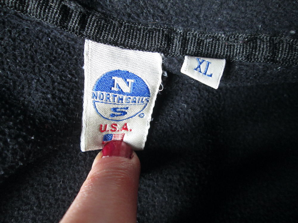 Veste polaire noire boutons North Sails Vtements