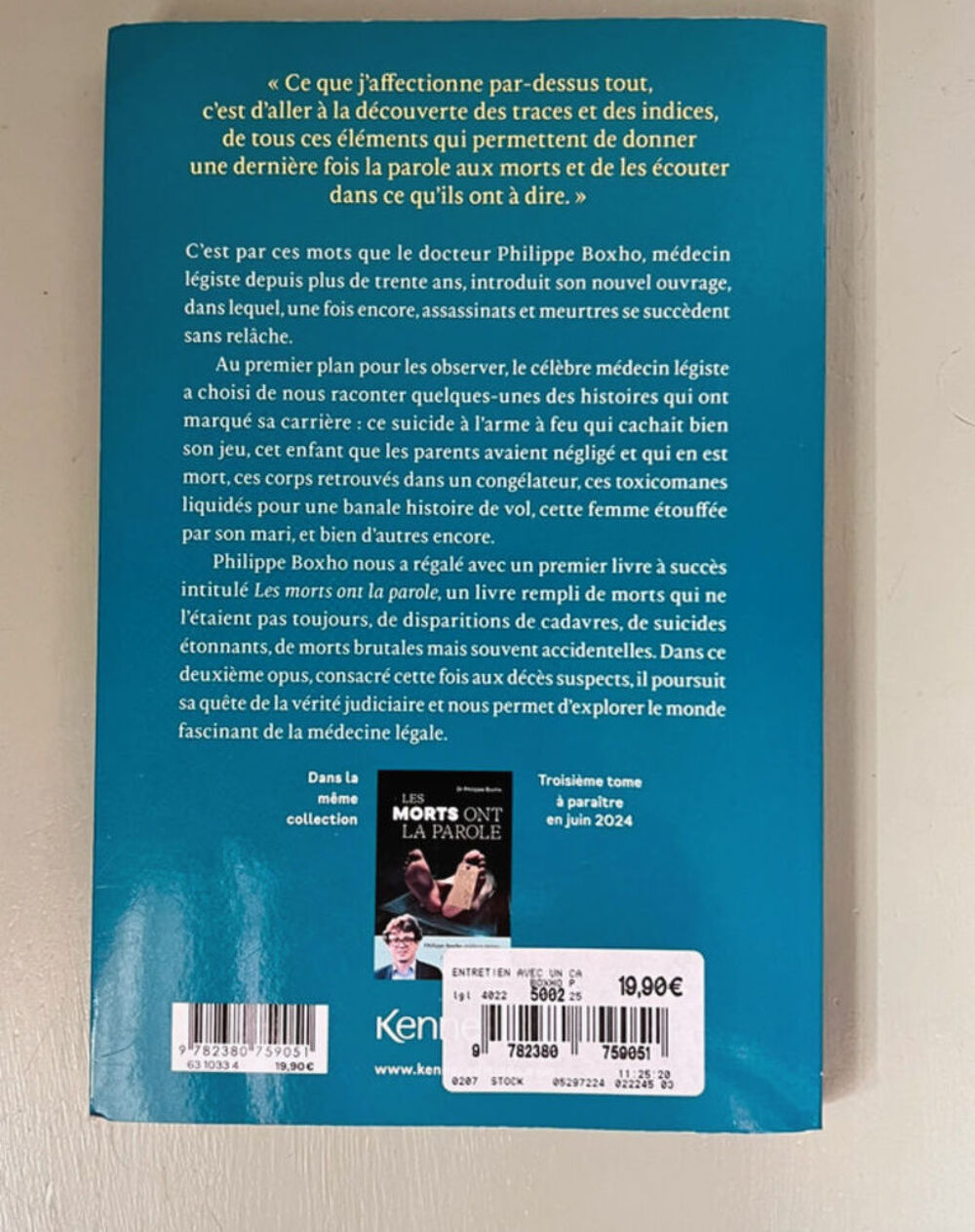 entretien avec un cadavre Livres et BD