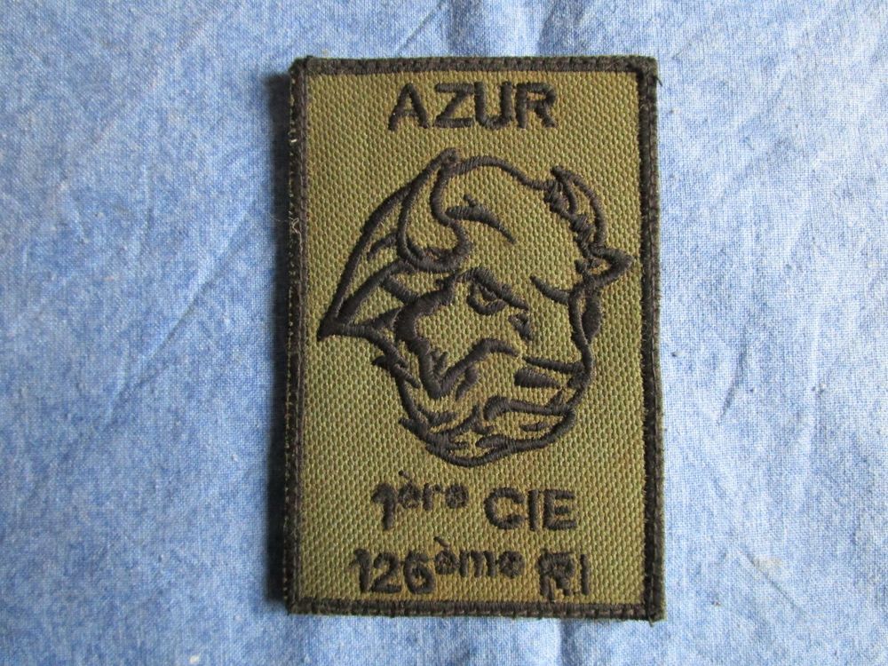 Patch militaire en tissu. 