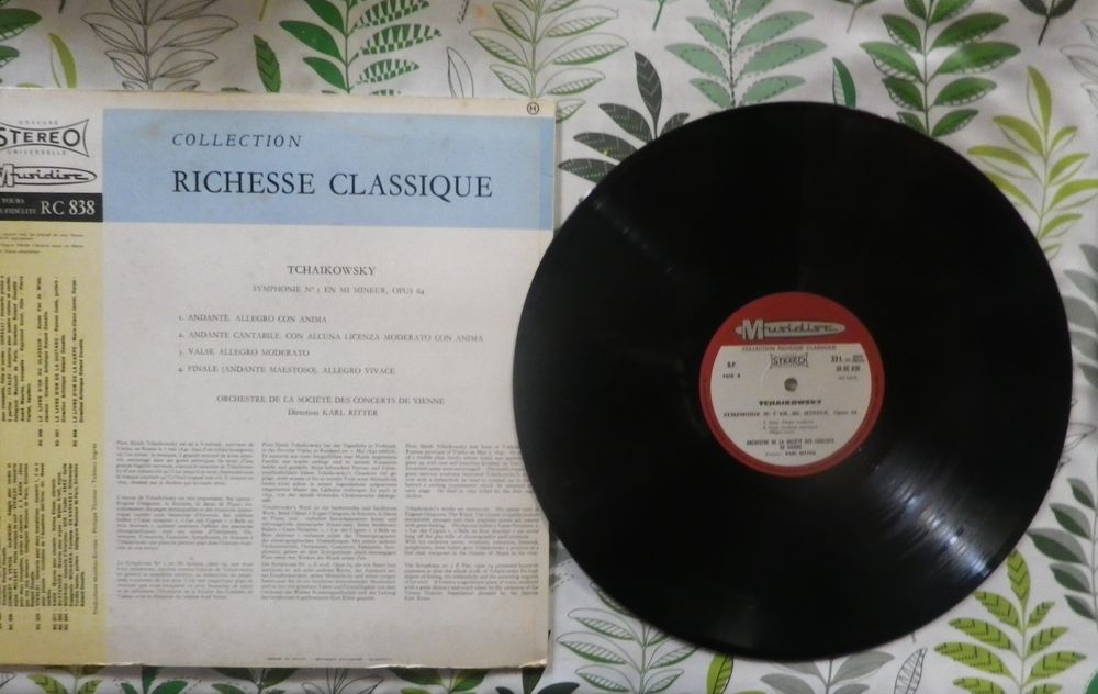 TCHAIKOWSKY Symphonie n&deg;5 en mi mineur Opus 64 Vynil 33T CD et vinyles