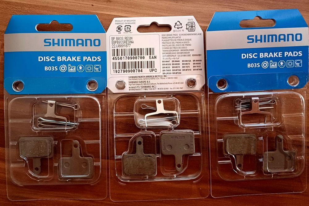 plaquette de frein v&eacute;lo SHIMANO - DISC BRAKE PADS B03S Sports