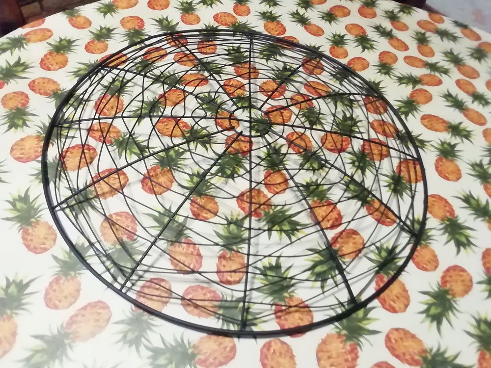 Jolie corbeille &agrave; fruits, d&eacute;co, m&eacute;tal noir Cuisine