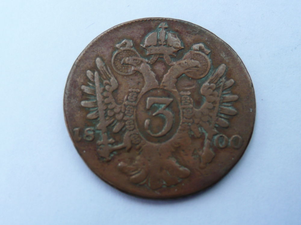 3 Kreuzer Autriche 1800 b 