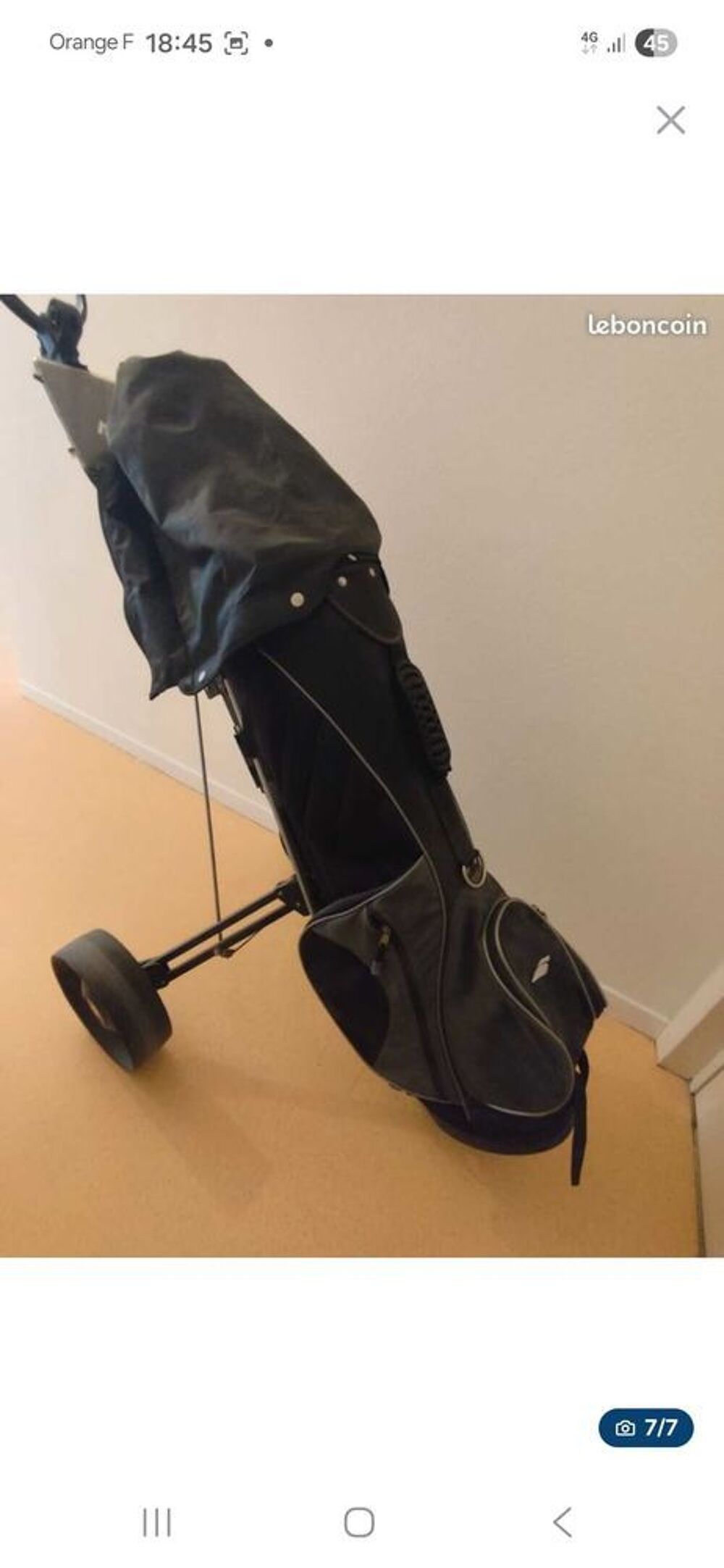 set de golf gaucher inesis qouasi neuf complet avec sac tr&eacute;pied Sports