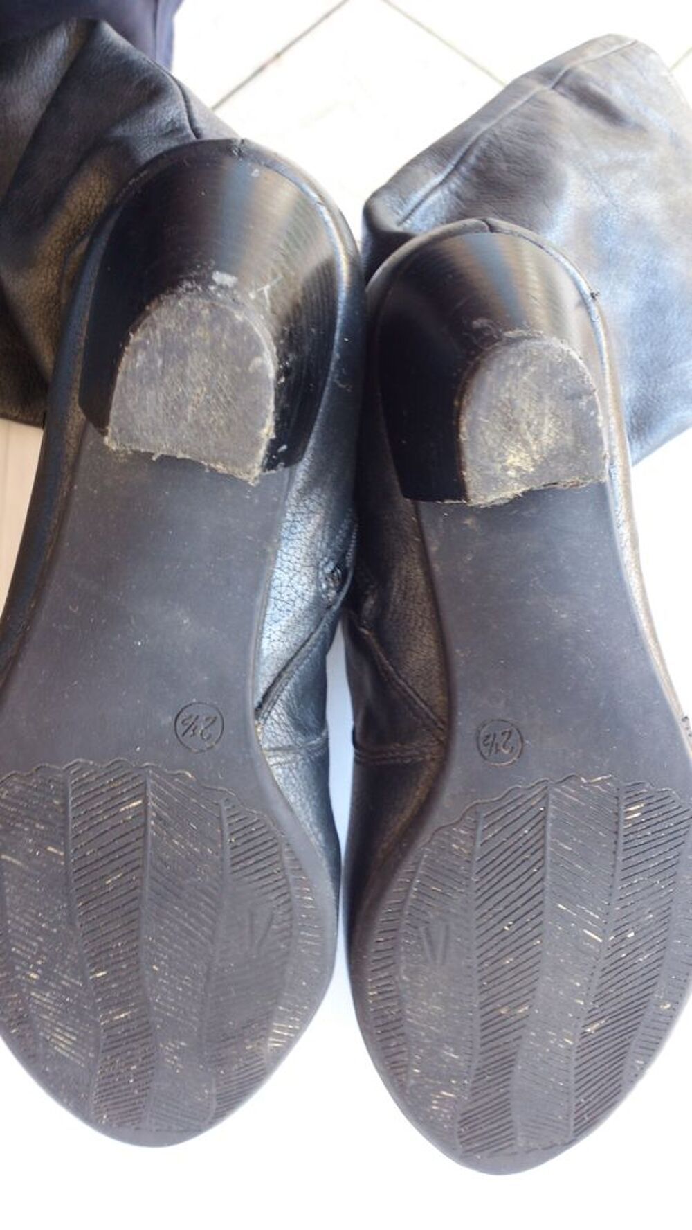 Bottes pour femme en cuir Chaussures