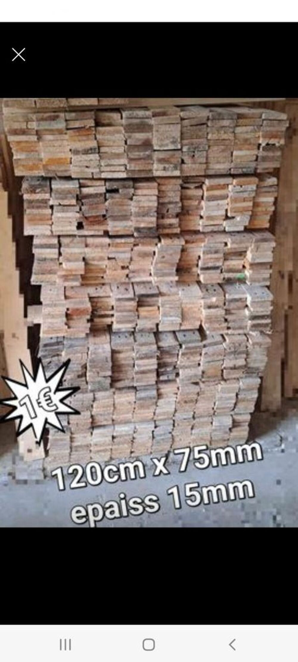   planches de bois de palettes sans clous  