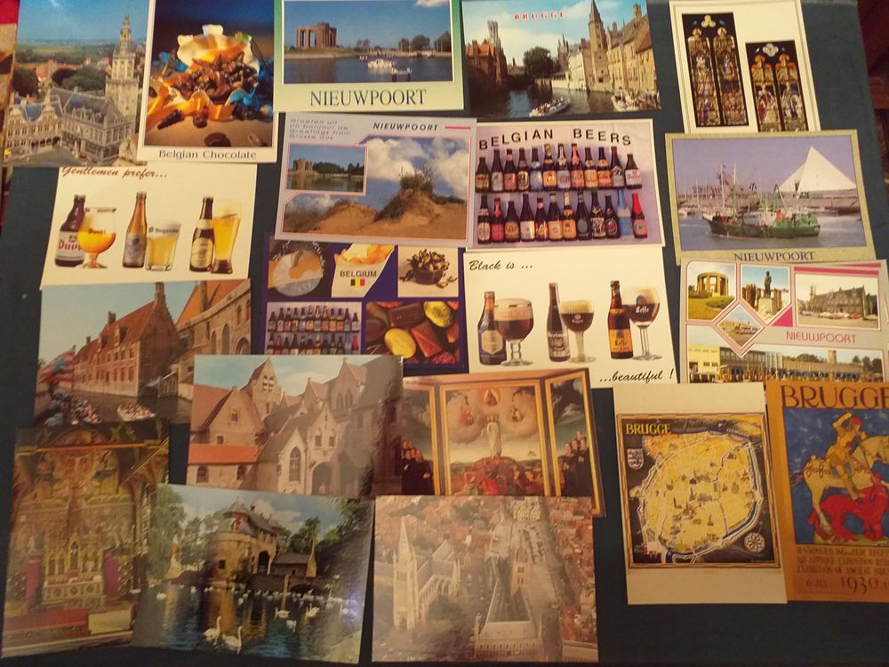 lot de 57 cartes postales modernes neuves de BELGIQUE 