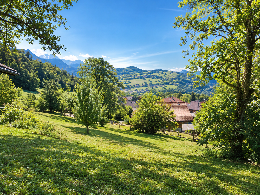 Vente Terrain Terrain constructible de 750 m² à Bogève, au calme, vue déga Bogève