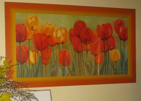 cadre reprsentant des tulipes. 
couleur dominante orange
20 Menton (06)