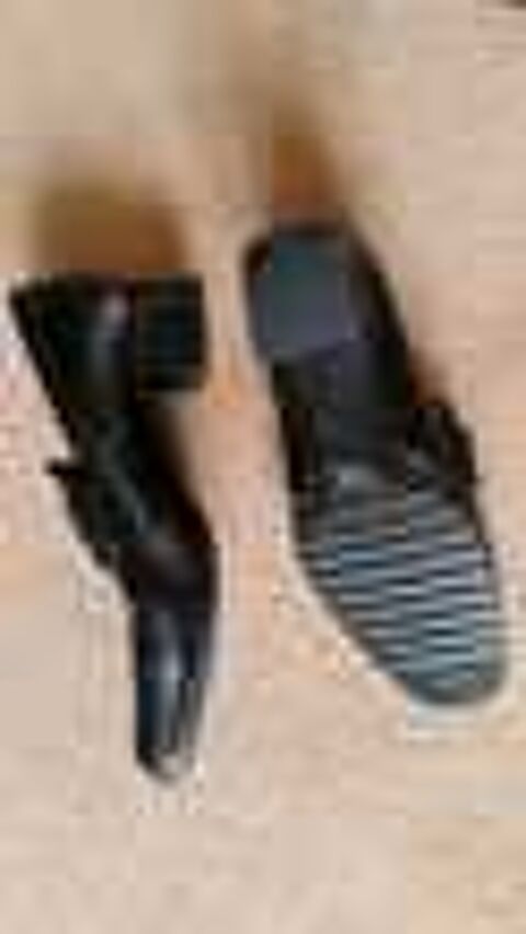 Chaussures femme noir cuir 4 Chaussures