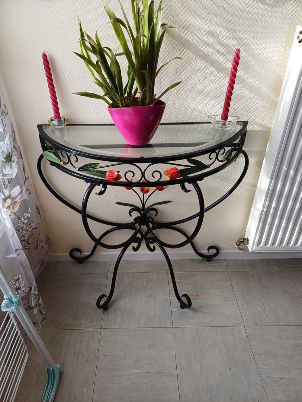 console en fer forg&eacute; Meubles
