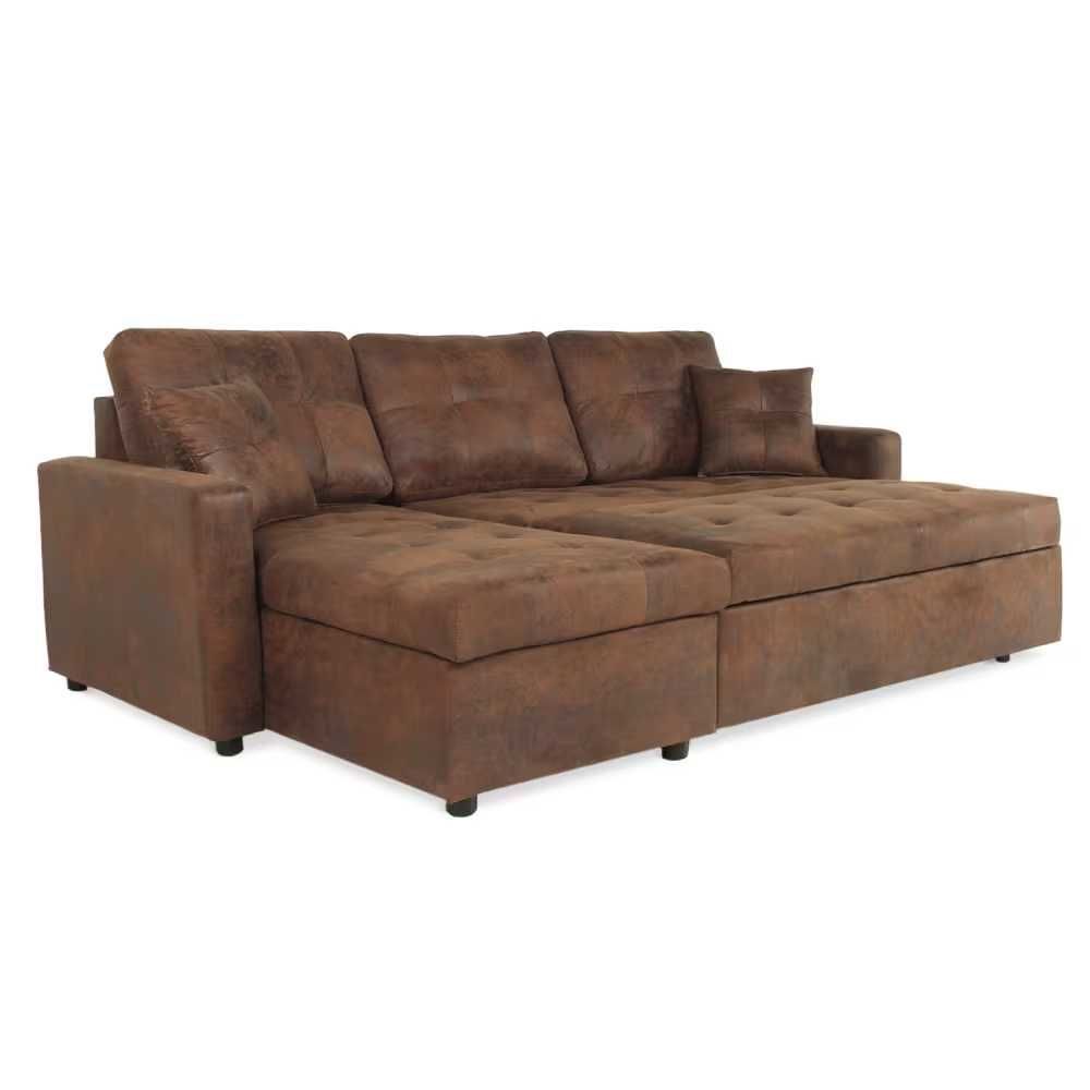 canap&eacute; d'angle 4 places style chesterfield convertible, &eacute;tat neuf 400 euros Décoration