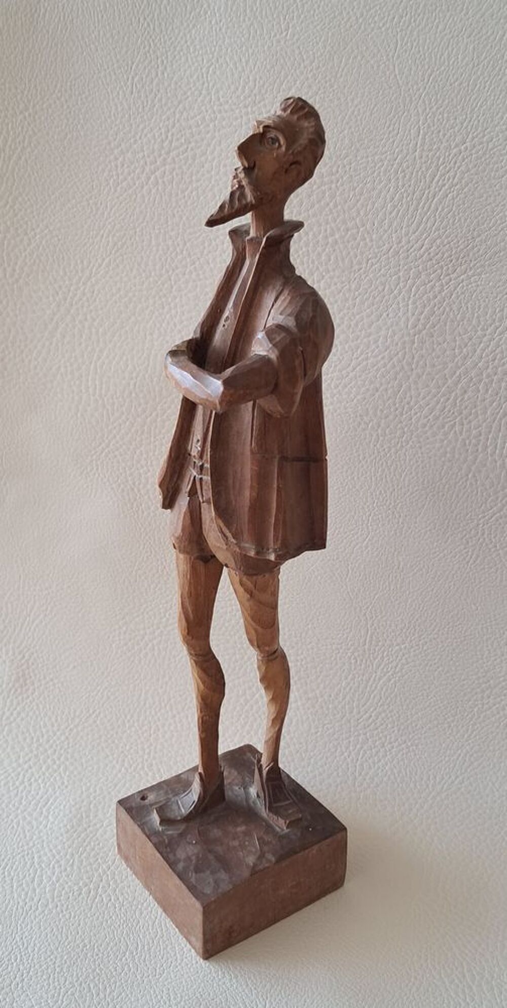 statue sculpture figurine en bois de Don Quichotte Décoration