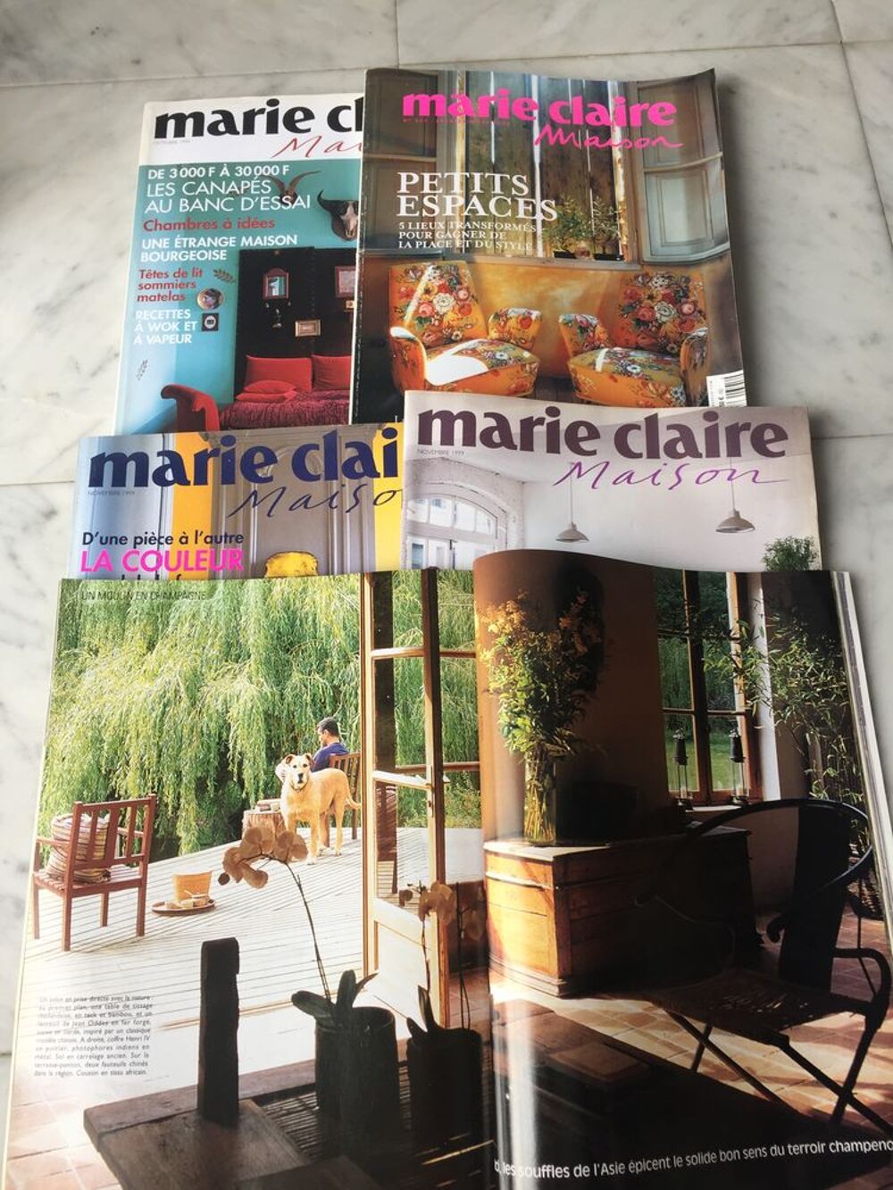 4 num&eacute;ros de Marie Claire Maison 1 suppl&eacute;ment Livres et BD