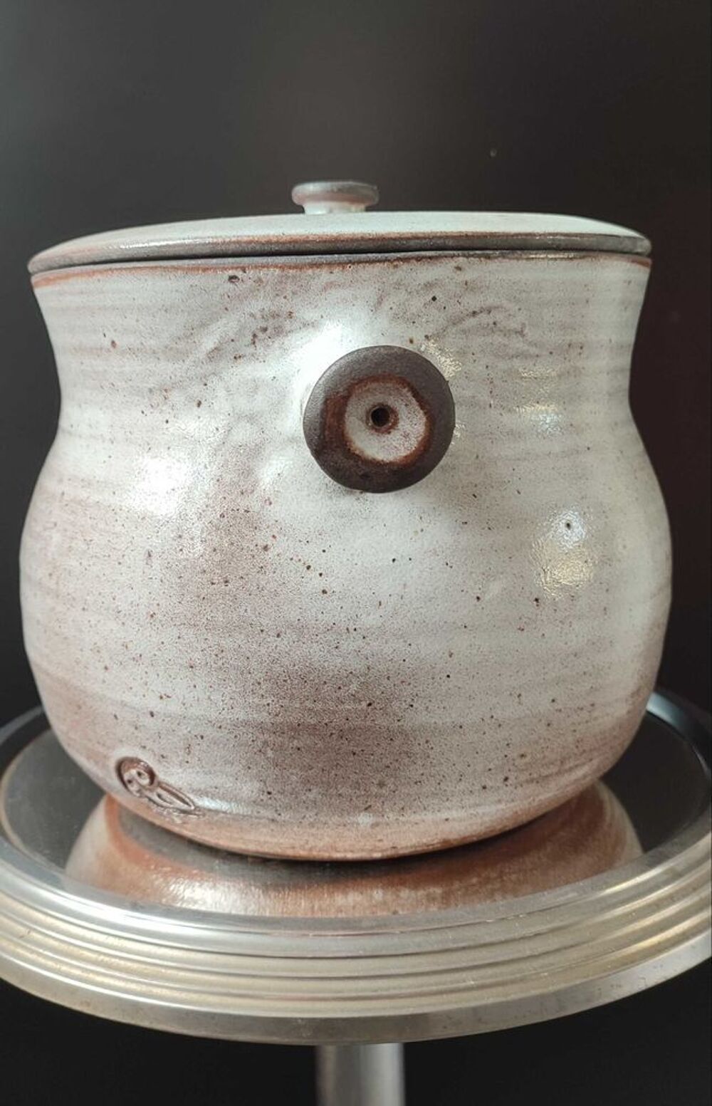 Chaudron soupi&egrave;re en c&eacute;ramique La Hulotte , Ateliers Pierlot 