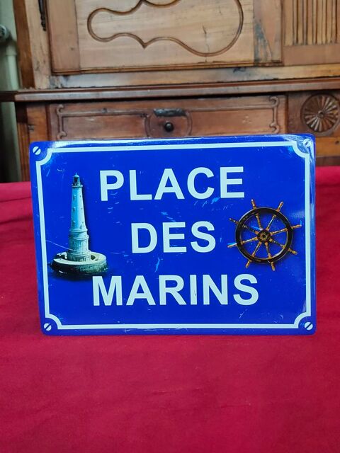 Plaque en métal ( place des marins) 10 Avermes (03)