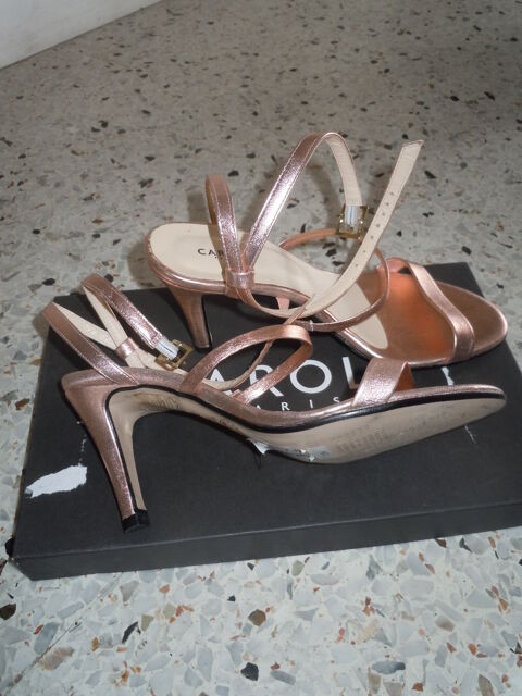 Escarpins  Sonia  - Caroll Taille 37 Neuves Rose/Dor� 40 Antibes (06)