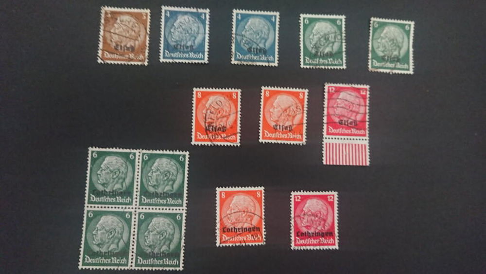 Timbres " ALSACE - LORRAINE " 